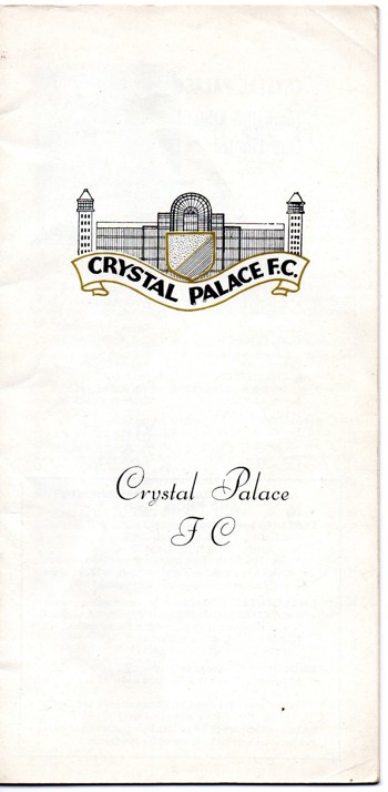 Match programme